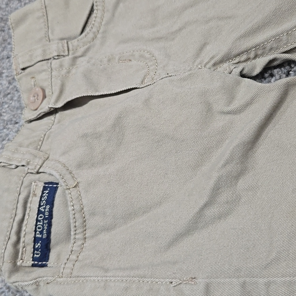 2T U.S. Polo Assn. Khaki uniform pants for toddler boys - Picture 3 of 9